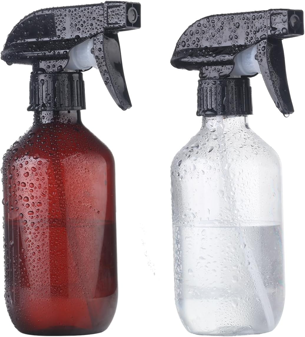 Spray Bottles Water Spray Bottle 2 Packs- BPA Free -10 oz/300 ml Plastic Refillable Containers Fine Mist Small Spray Bottle with Adjustable Nozzle for Hair, Cooking, Cleaning