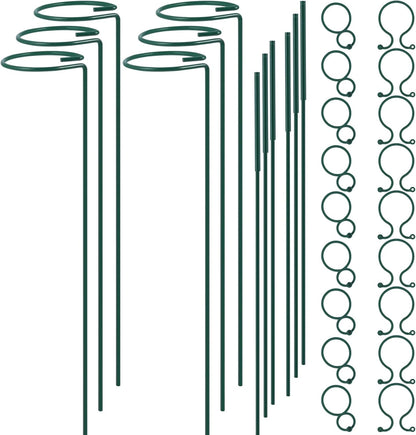 Plant Stake Support, Adjustable Height 12" or 24" for Garden Support Stake