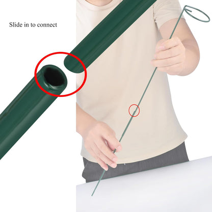 Plant Stake Support, Adjustable Height 12" or 24" for Garden Support Stake
