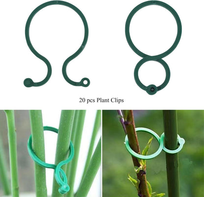 Plant Stake Support, Adjustable Height 12" or 24" for Garden Support Stake