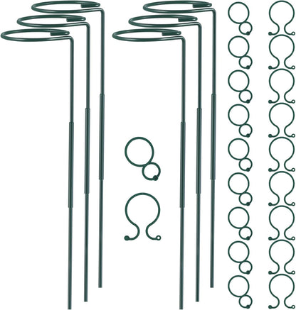 Plant Stake Support, Adjustable Height 12" or 24" for Garden Support Stake