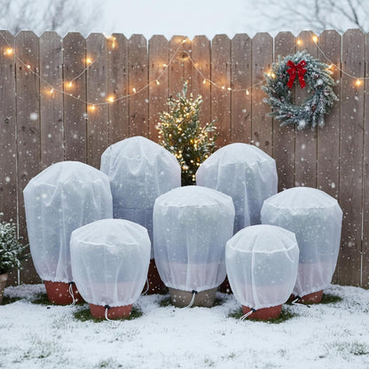 7 Pcs Plant Covers Freeze Protection, Row Cover & Tree Covers Winter