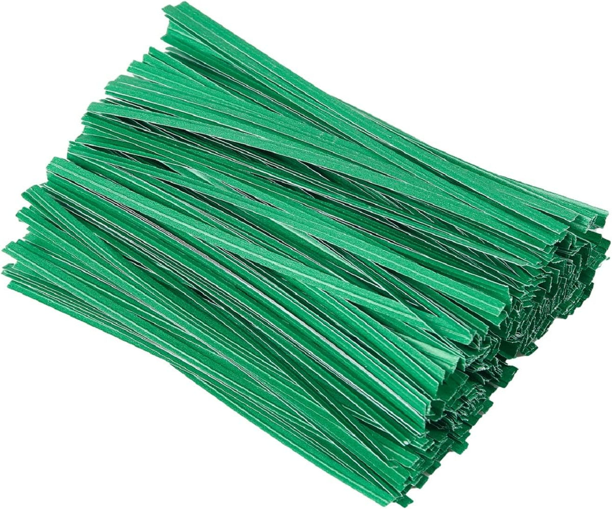 1000 Pcs 5" Red Twist Ties, Plant Ties Cable Ties Reusable Bread Ties for Party Cello Candy Coffee Treat Bags Cake Pops