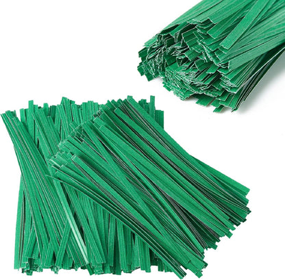 1000 Pcs 5" Red Twist Ties, Plant Ties Cable Ties Reusable Bread Ties for Party Cello Candy Coffee Treat Bags Cake Pops