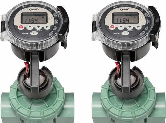 2-Pack 57860 Battery Operated Sprinkler Timer with Valve - Battery-Operated Sprinkler Timer with Valve for Easy Watering