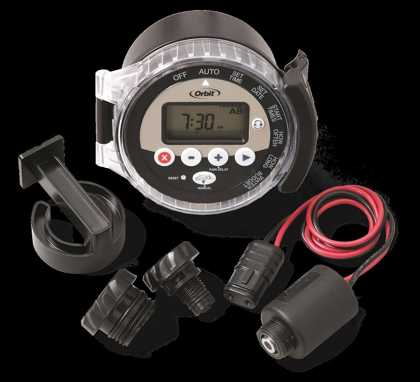 2-Pack 57860 Battery Operated Sprinkler Timer with Valve - Battery-Operated Sprinkler Timer with Valve for Easy Watering