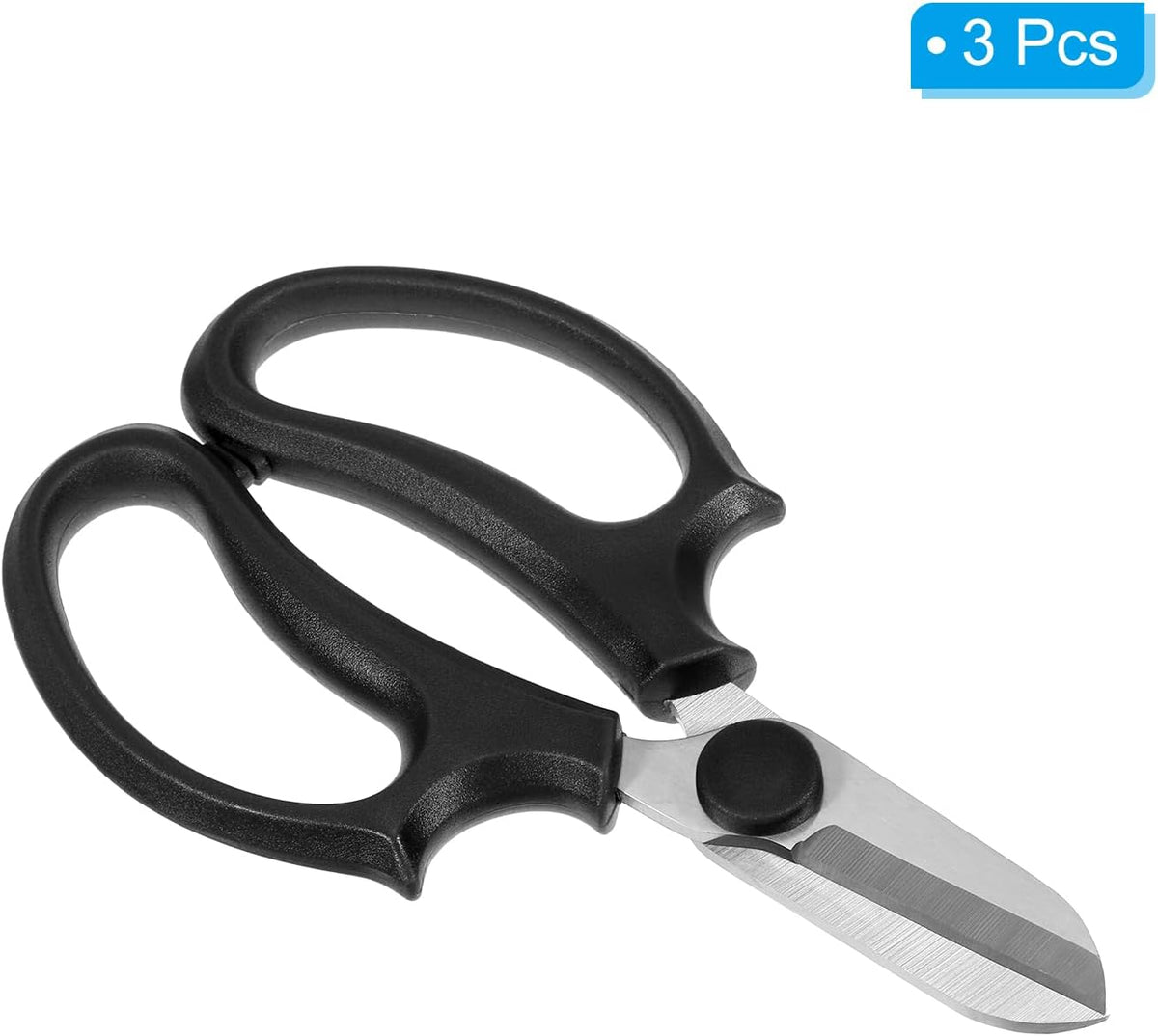 Floral Scissor, 3 Pcs Garden Scissors Floral Shears Gardening Pruning Shears Scissors with Comfort Grip Handle for Plants Trimming, White
