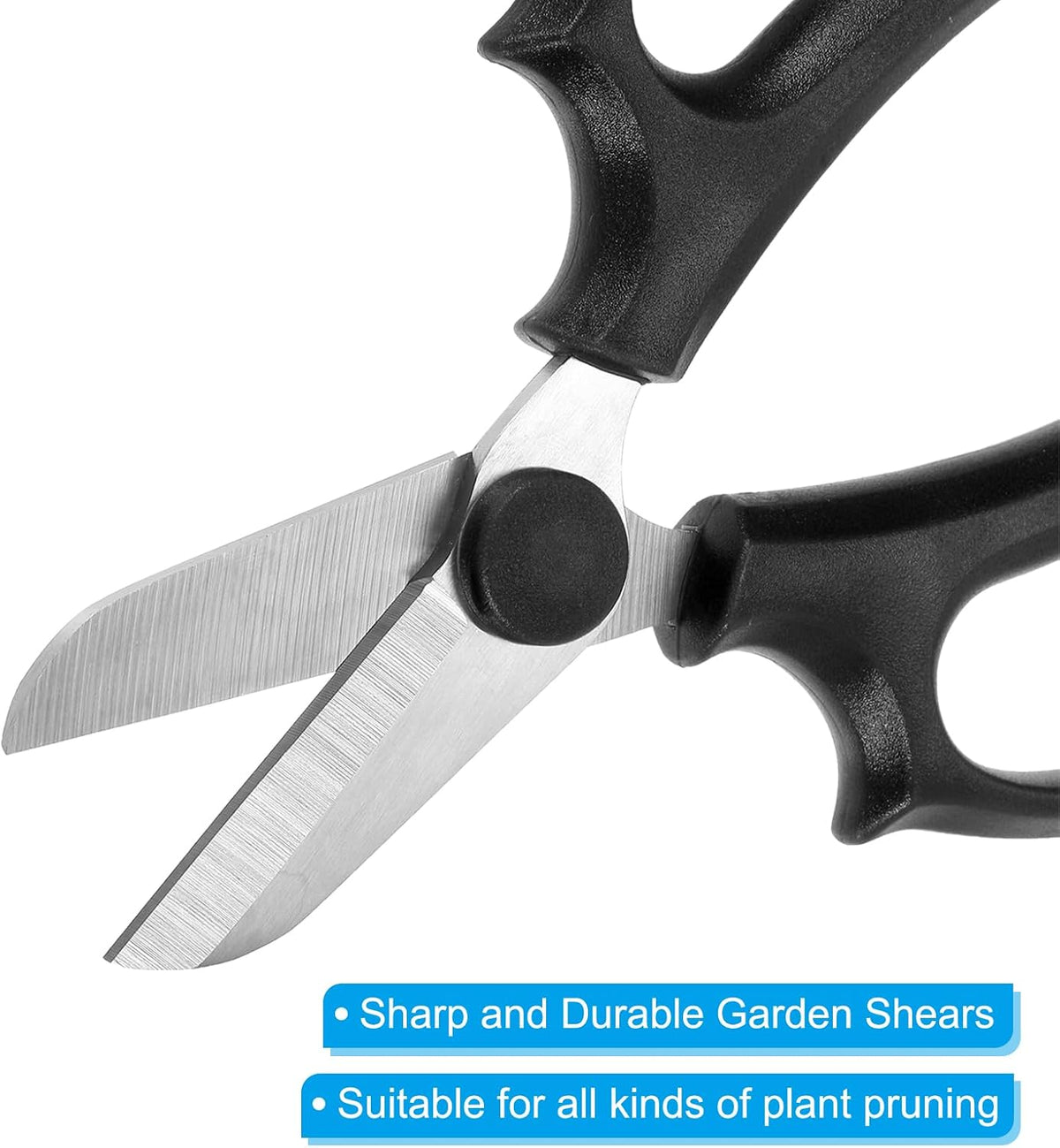 Floral Scissor, 3 Pcs Garden Scissors Floral Shears Gardening Pruning Shears Scissors with Comfort Grip Handle for Plants Trimming, White