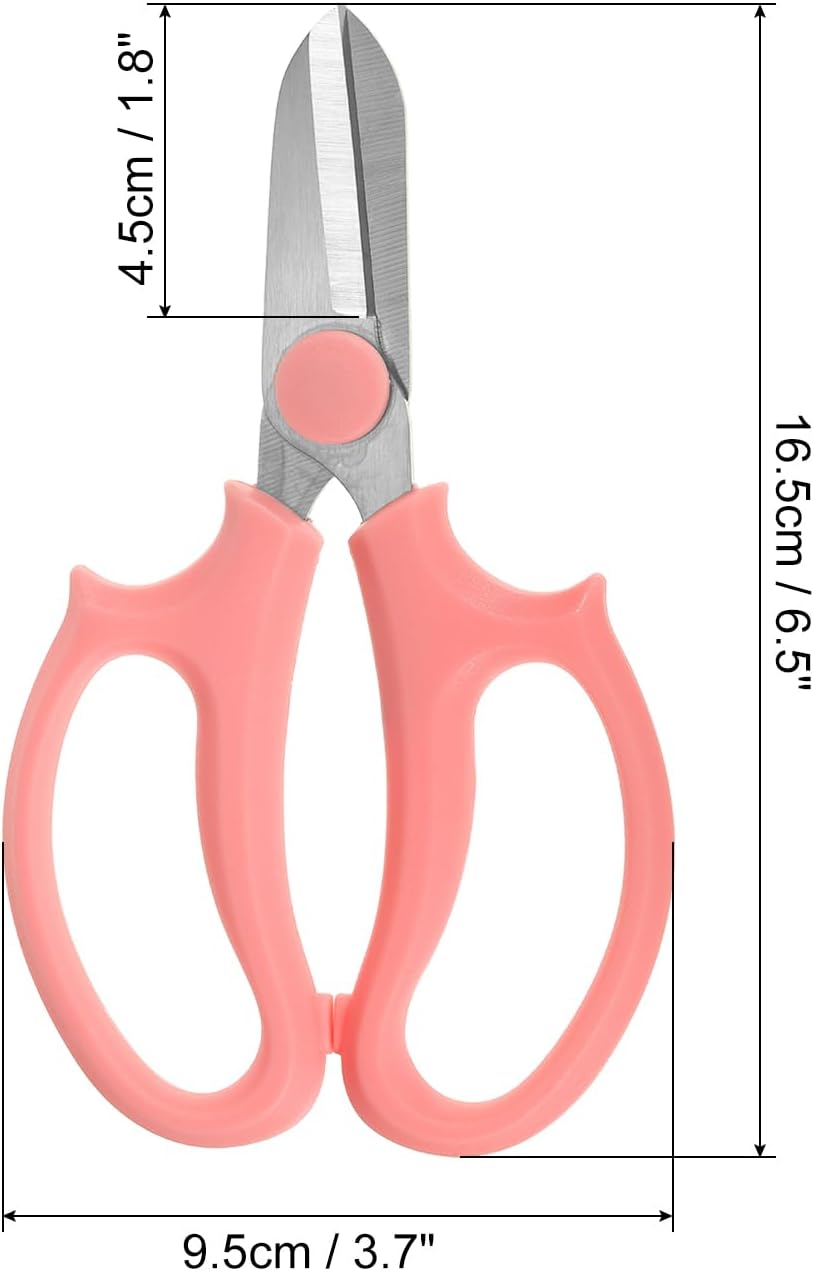 Floral Scissor, 3 Pcs Garden Scissors Floral Shears Gardening Pruning Shears Scissors with Comfort Grip Handle for Plants Trimming, White