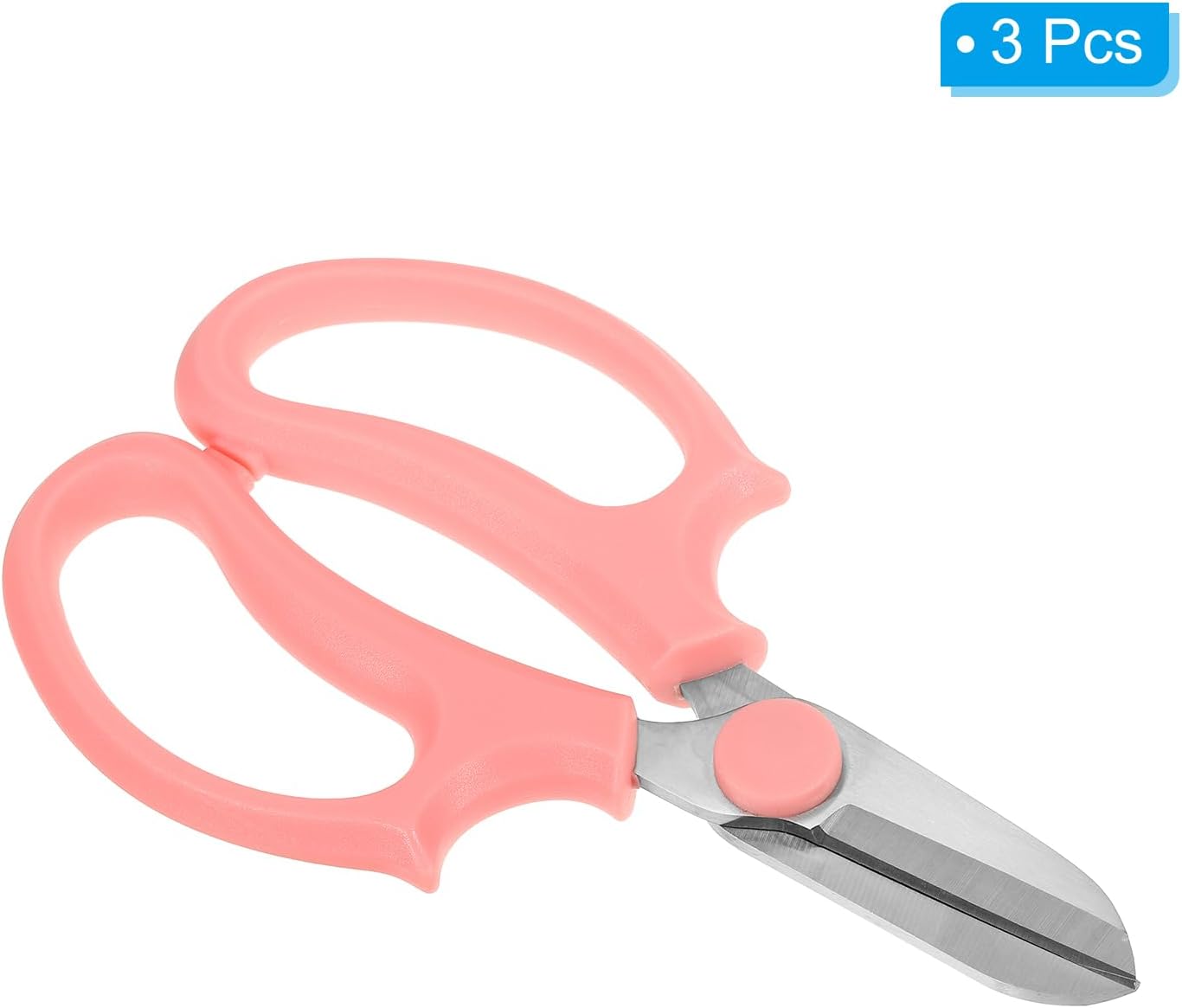 Floral Scissor, 3 Pcs Garden Scissors Floral Shears Gardening Pruning Shears Scissors with Comfort Grip Handle for Plants Trimming, White