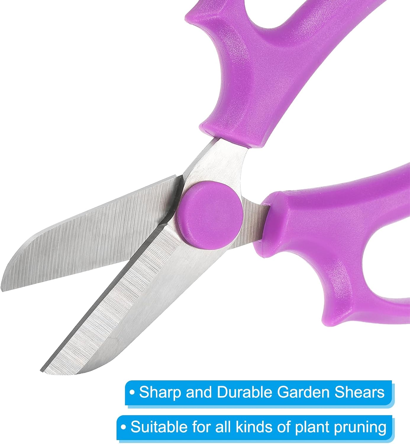 Floral Scissor, 3 Pcs Garden Scissors Floral Shears Gardening Pruning Shears Scissors with Comfort Grip Handle for Plants Trimming, White