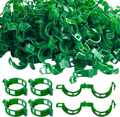 300 PCS Plant Support Garden Clips,Tomato Vine Clips,Durable Crop Clips in White for Flower Vine Twine Tomato Orchid to Grow Upright and Healthier