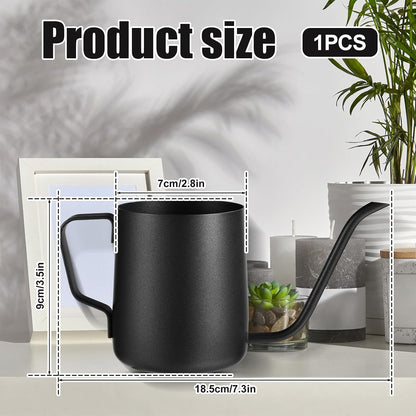 Plant Watering Can, 12 oz / 350 ml Stainless Steel Plant Watering Pot Small Watering Can with Long Spout for Indoor House Plants Flower Bonsai Outdoor Garden
