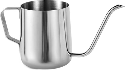 Plant Watering Can, 12 oz / 350 ml Stainless Steel Plant Watering Pot Small Watering Can with Long Spout for Indoor House Plants Flower Bonsai Outdoor Garden