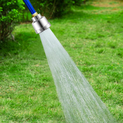Water Nozzle with 2000 Tiny Holes, 3/4'' Aluminium Alloy Water Hose Nozzle with PTFE Thread Seal Tape for Outdoor Garden Watering Flowers, Plants, Greenhouse, Nurseryman, Container