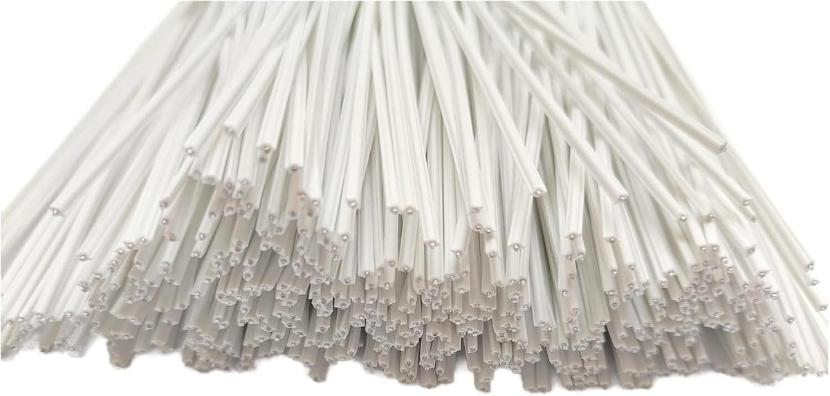 300 Pcs Plastic Twist Ties, Garden Plant Twist Tie Cable Tie, Plastic Cable Ties for Bread Candy Bags, Gift Bags (White,8 inches)