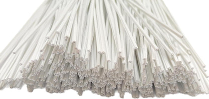 300 Pcs Plastic Twist Ties, Garden Plant Twist Tie Cable Tie, Plastic Cable Ties for Bread Candy Bags, Gift Bags (White,8 inches)