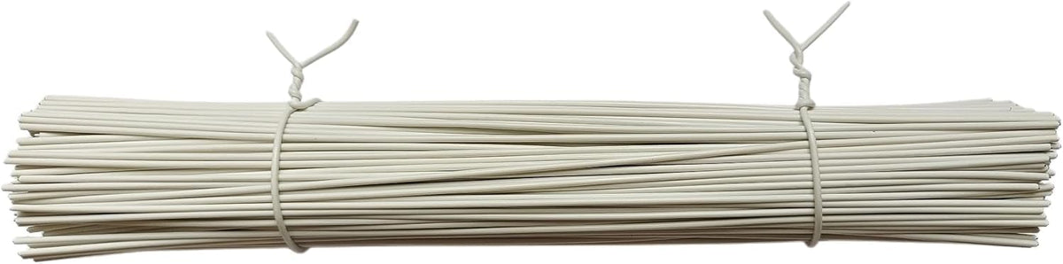 300 Pcs Plastic Twist Ties, Garden Plant Twist Tie Cable Tie, Plastic Cable Ties for Bread Candy Bags, Gift Bags (White,8 inches)