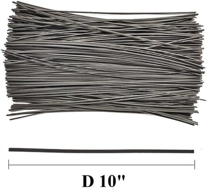 300 Pcs Plastic Twist Ties, Garden Plant Twist Tie Cable Tie, Plastic Cable Ties for Bread Candy Bags, Gift Bags (White,8 inches)