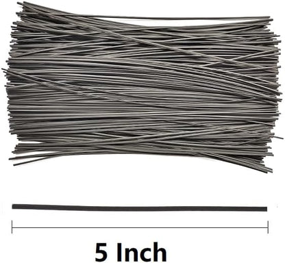 300 Pcs Plastic Twist Ties, Garden Plant Twist Tie Cable Tie, Plastic Cable Ties for Bread Candy Bags, Gift Bags (White,8 inches)