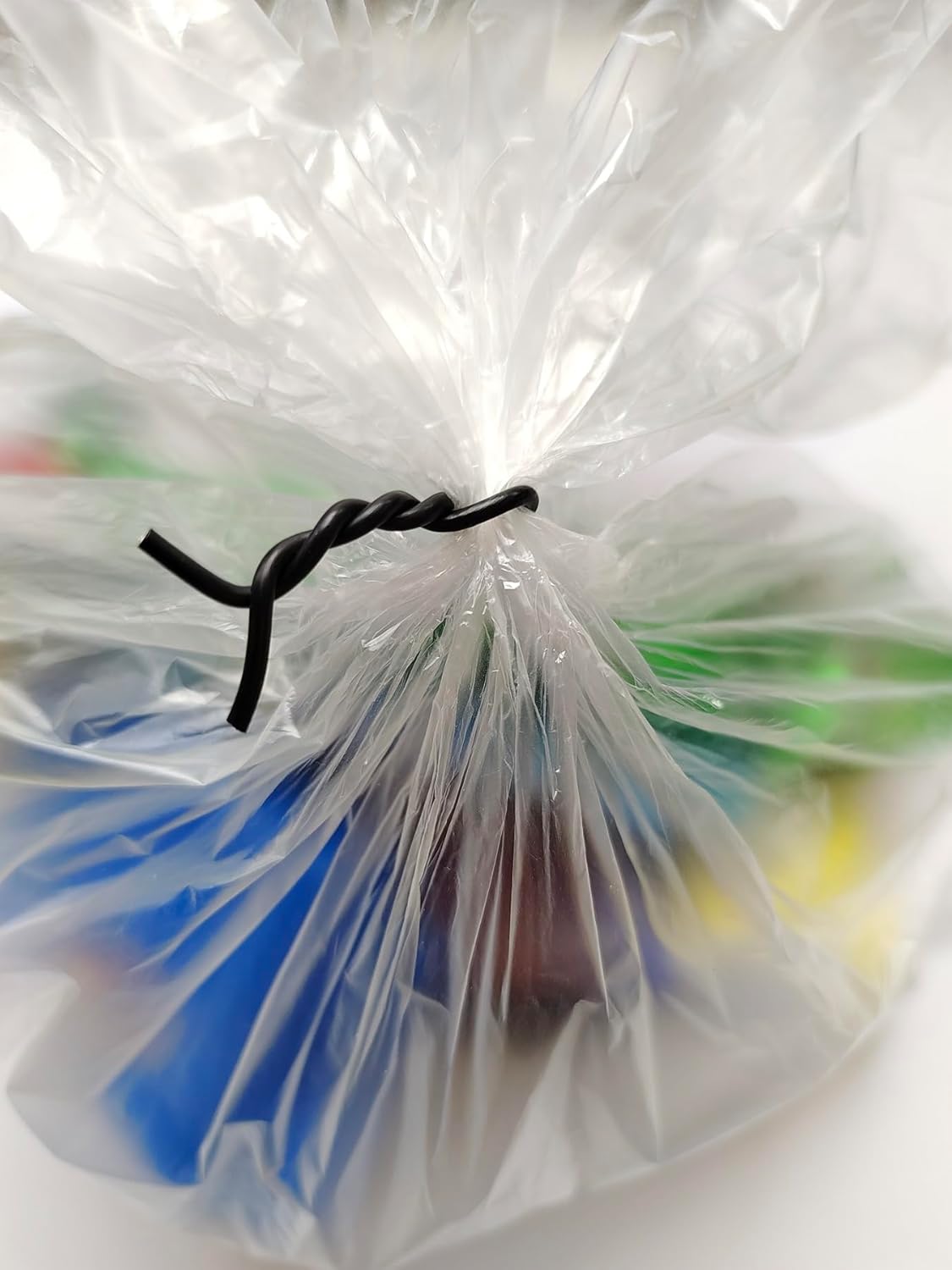 300 Pcs Plastic Twist Ties, Garden Plant Twist Tie Cable Tie, Plastic Cable Ties for Bread Candy Bags, Gift Bags (White,8 inches)