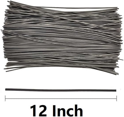 300 Pcs Plastic Twist Ties, Garden Plant Twist Tie Cable Tie, Plastic Cable Ties for Bread Candy Bags, Gift Bags (White,8 inches)
