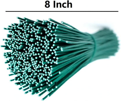 300 Pcs Plastic Twist Ties, Garden Plant Twist Tie Cable Tie, Plastic Cable Ties for Bread Candy Bags, Gift Bags (White,8 inches)