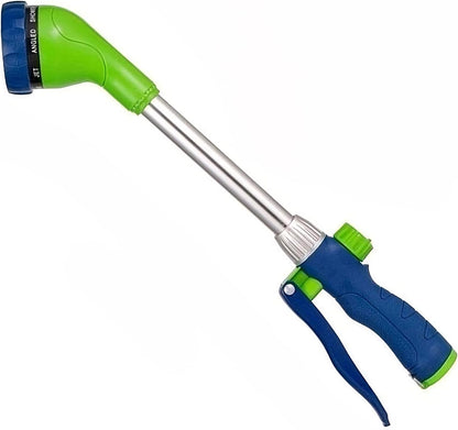 Watering Wand 16-Inch, Heavy Duty Garden Wand with 8 Spray Patterns | Ergonomic & Lightweight for Easy Watering | Ideal for Hanging Baskets, Potted Plants, Window Boxes，Blackish Green
