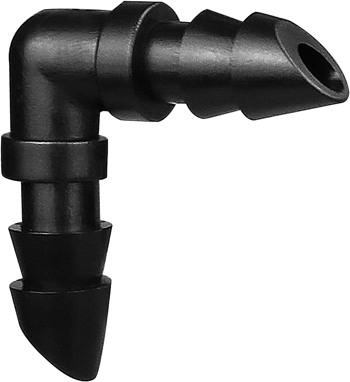 300 Pcs Barbed Connectors Irrigation Fittings Kit, Drip Irrigation Fittings 1/4” Tubing Connectors for Drip or Sprinkler Systems-Couplings, Single Barbs, End Plugs, Elbows, Tees, 4-Way Coupler