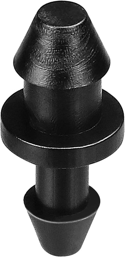 300 Pcs Barbed Connectors Irrigation Fittings Kit, Drip Irrigation Fittings 1/4” Tubing Connectors for Drip or Sprinkler Systems-Couplings, Single Barbs, End Plugs, Elbows, Tees, 4-Way Coupler