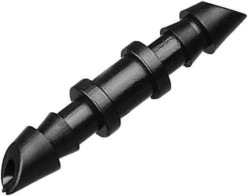 300 Pcs Barbed Connectors Irrigation Fittings Kit, Drip Irrigation Fittings 1/4” Tubing Connectors for Drip or Sprinkler Systems-Couplings, Single Barbs, End Plugs, Elbows, Tees, 4-Way Coupler