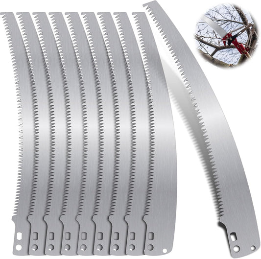 10 Pcs 12 Inch Pole Saw Blade Tree Pruner Replacement Blade Compatible with Corona TP 3841 TP 3811 TP 3714 TP 3712 TP 3702 TP 2712 TP 2612 TP 2512 Pruning Saws Trimmers, 3 Cutting Surface