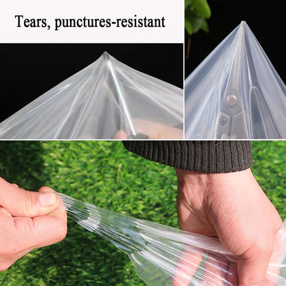 12 x 25 FT Lightweight Clear Plastic Sheeting, 2.4 Mil Poly Film