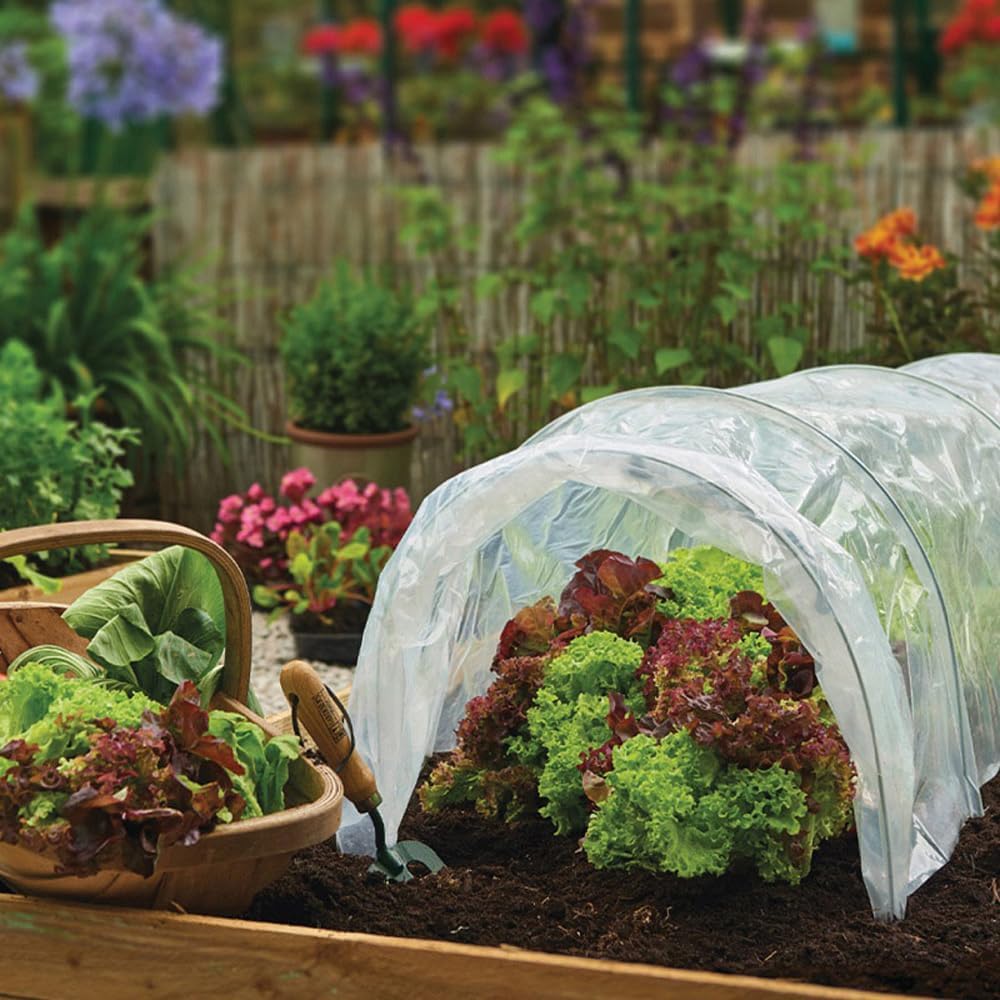 12 x 25 FT Lightweight Clear Plastic Sheeting, 2.4 Mil Poly Film