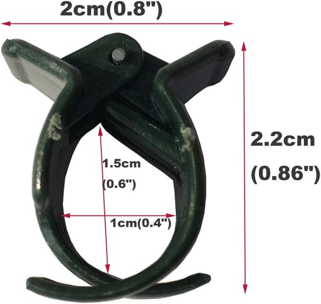 50 PCS Large Size Orchid Clips and Garden Support Clips Green (Not with Flower and Plant Spike)