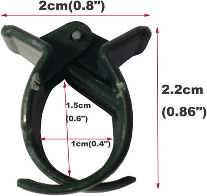 50 PCS Large Size Orchid Clips and Garden Support Clips Green (Not with Flower and Plant Spike)