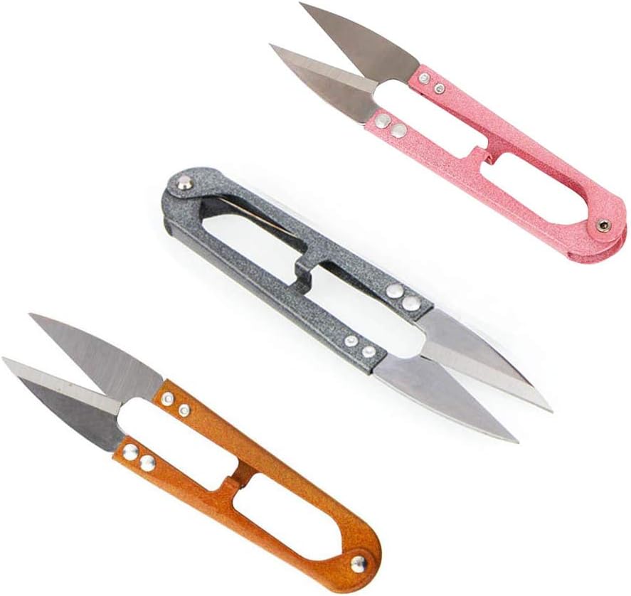 3 Pcs Thread Clippers Sewing Scissors 4.2 Inch Cutter Mini Snip Trimming Nipper Handheld Snippers Embroidery Clippers Sewing Scissors for Stitch Art Craft Project Tailor DIY Supplies