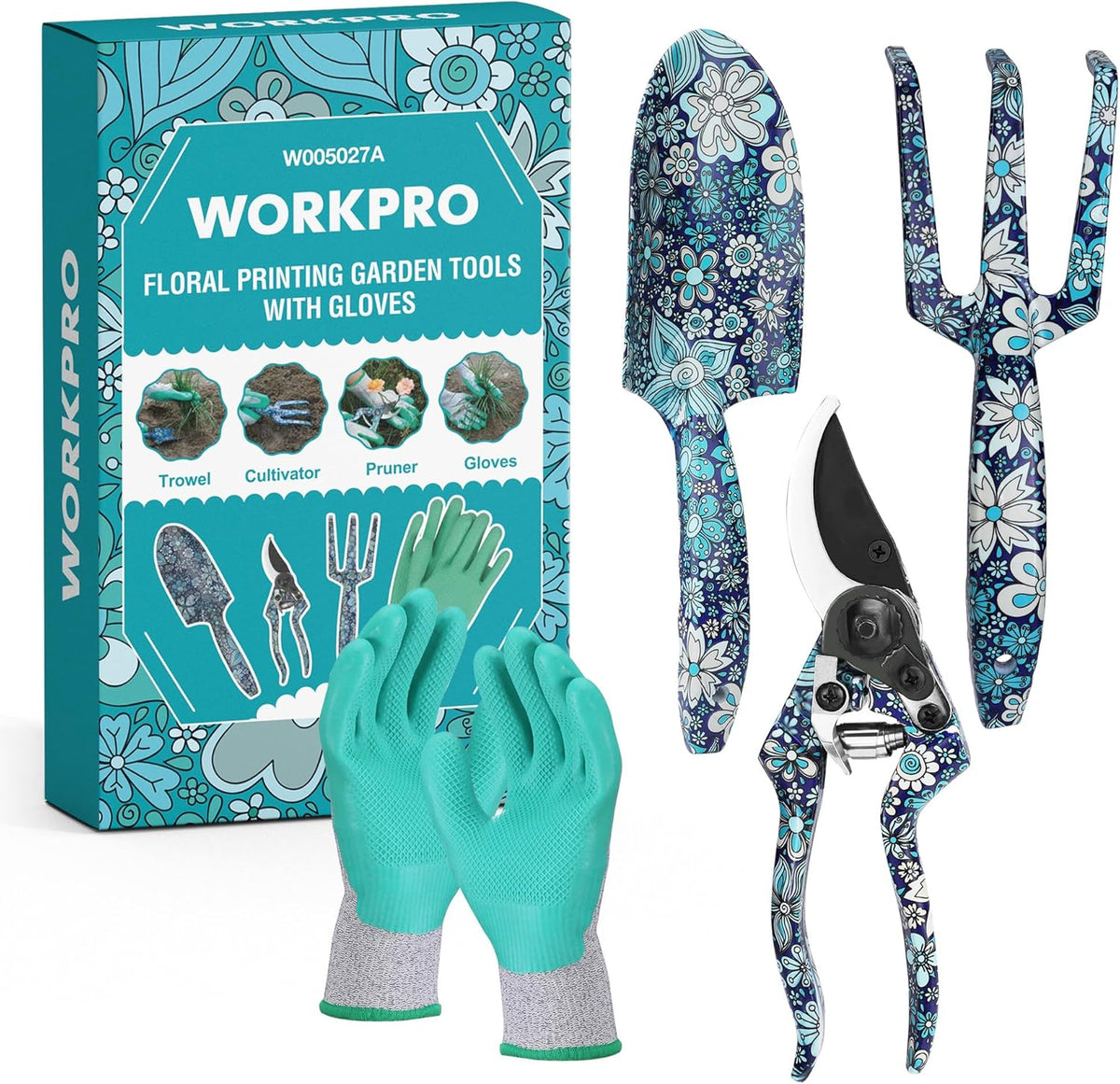 4PCS Aluminum Garden Tool Set, Heavy Duty