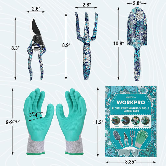 4PCS Aluminum Garden Tool Set, Heavy Duty
