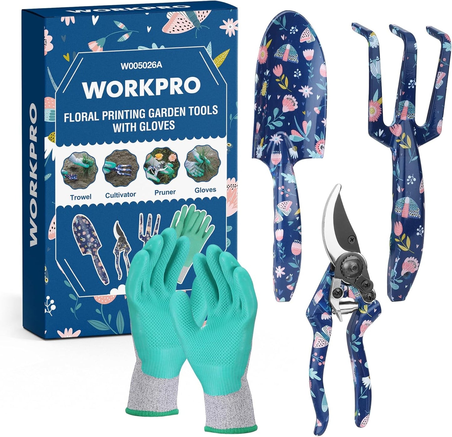 4PCS Aluminum Garden Tool Set, Heavy Duty