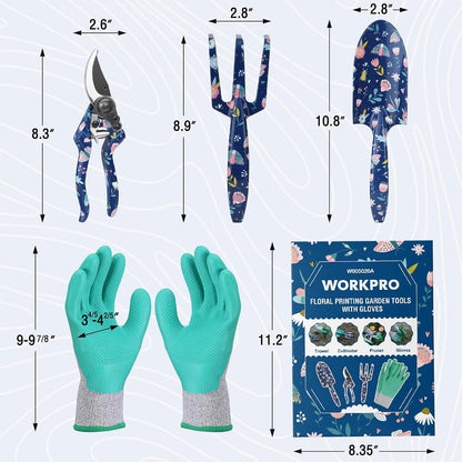 4PCS Aluminum Garden Tool Set, Heavy Duty