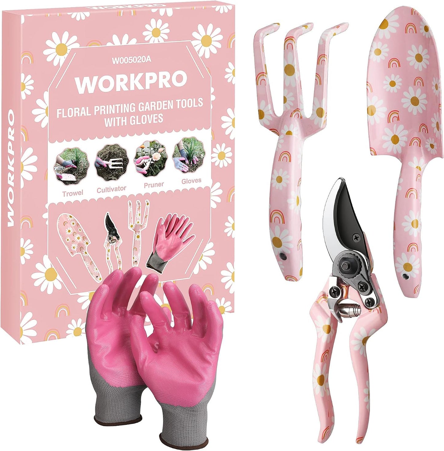 4PCS Aluminum Garden Tool Set, Heavy Duty