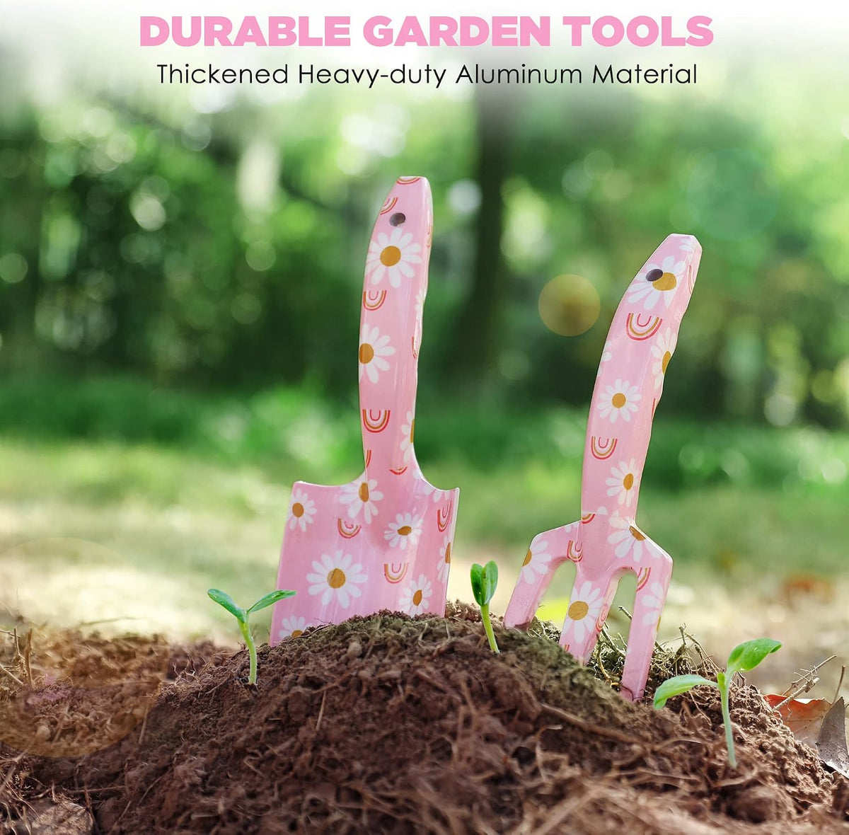4PCS Aluminum Garden Tool Set, Heavy Duty