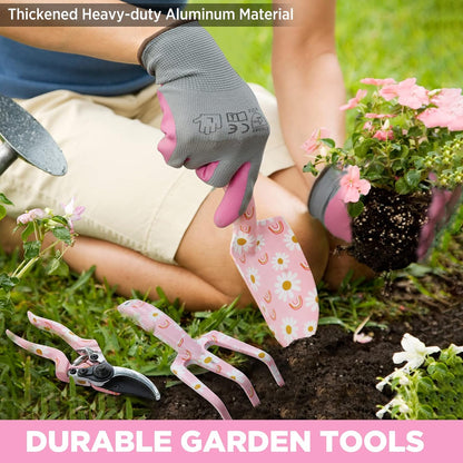 4PCS Aluminum Garden Tool Set, Heavy Duty