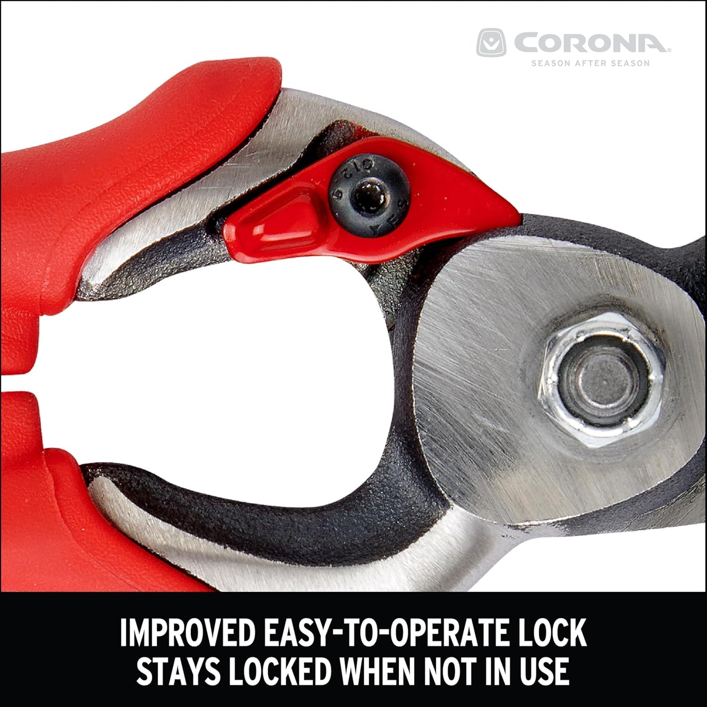 DualCUT Forged Steel Bypass Hand Pruner – 1″ Cutting Capacity Garden Pruning Shears for Branch & Stem Cutting