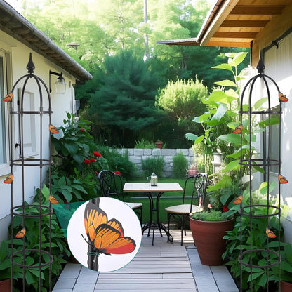 2Pack 6.6ft Obelisk Trellis for Climbing Plants Outdoor Indoor