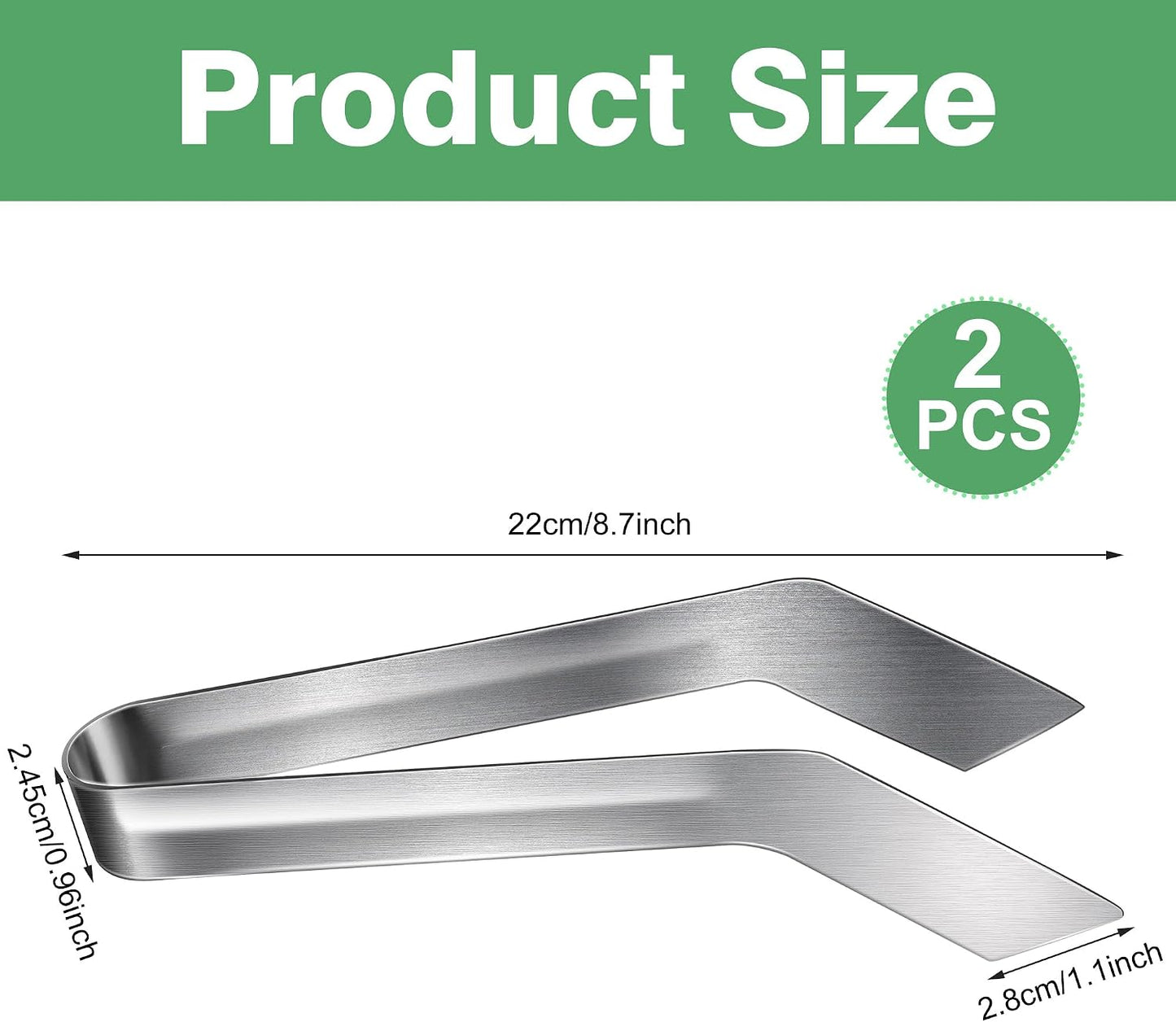 2 Pcs Seedling Transplant Tongs- 6.7 Inch Stainless Steel Gardening Plants Transplant Tongs- Seedling Remove Transplant Pliers for Reducing Root Damage