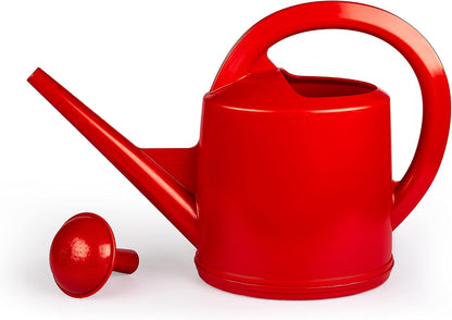 Durable Swiss Watering Can with UV Protection, Ergonomic Handle for Indoor/Outdoor Gardening, Made in Switzerland (7 Liter, Red)