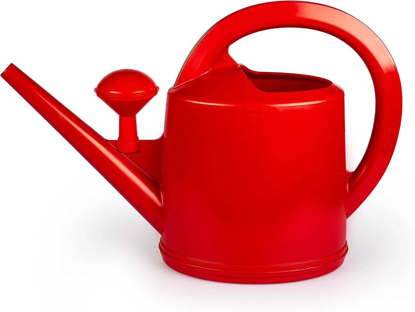 Durable Swiss Watering Can with UV Protection, Ergonomic Handle for Indoor/Outdoor Gardening, Made in Switzerland (7 Liter, Red)