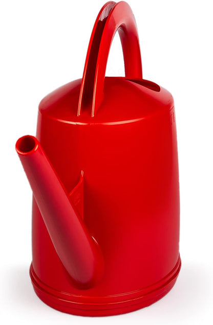 Durable Swiss Watering Can with UV Protection, Ergonomic Handle for Indoor/Outdoor Gardening, Made in Switzerland (7 Liter, Red)